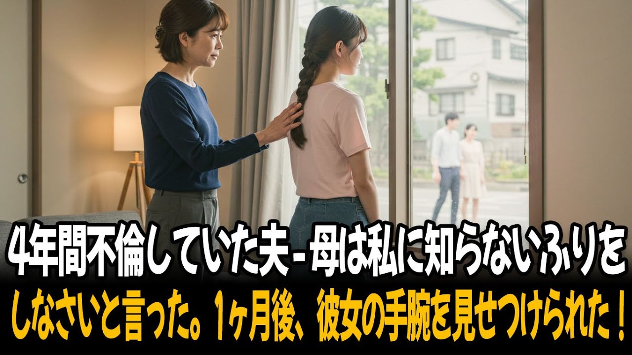 4年間不倫していた夫 - 母は私に知らないふりをしなさいと言った。1ヶ月後、彼女の手腕を見せつけられた！...ㅣ黄昏恋ㅣ老後の物語ㅣ再婚