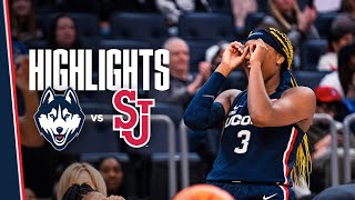 HIGHLIGHTS | UConn Women’s Basketball at St. John’s