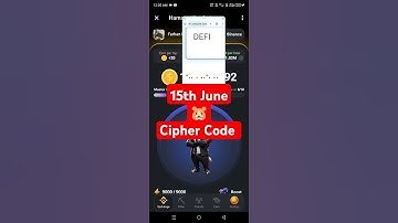15 June | Hamster Kombat Daily Cipher (Morse Code)Today 12 June | Daily Cipher code Hamster combat