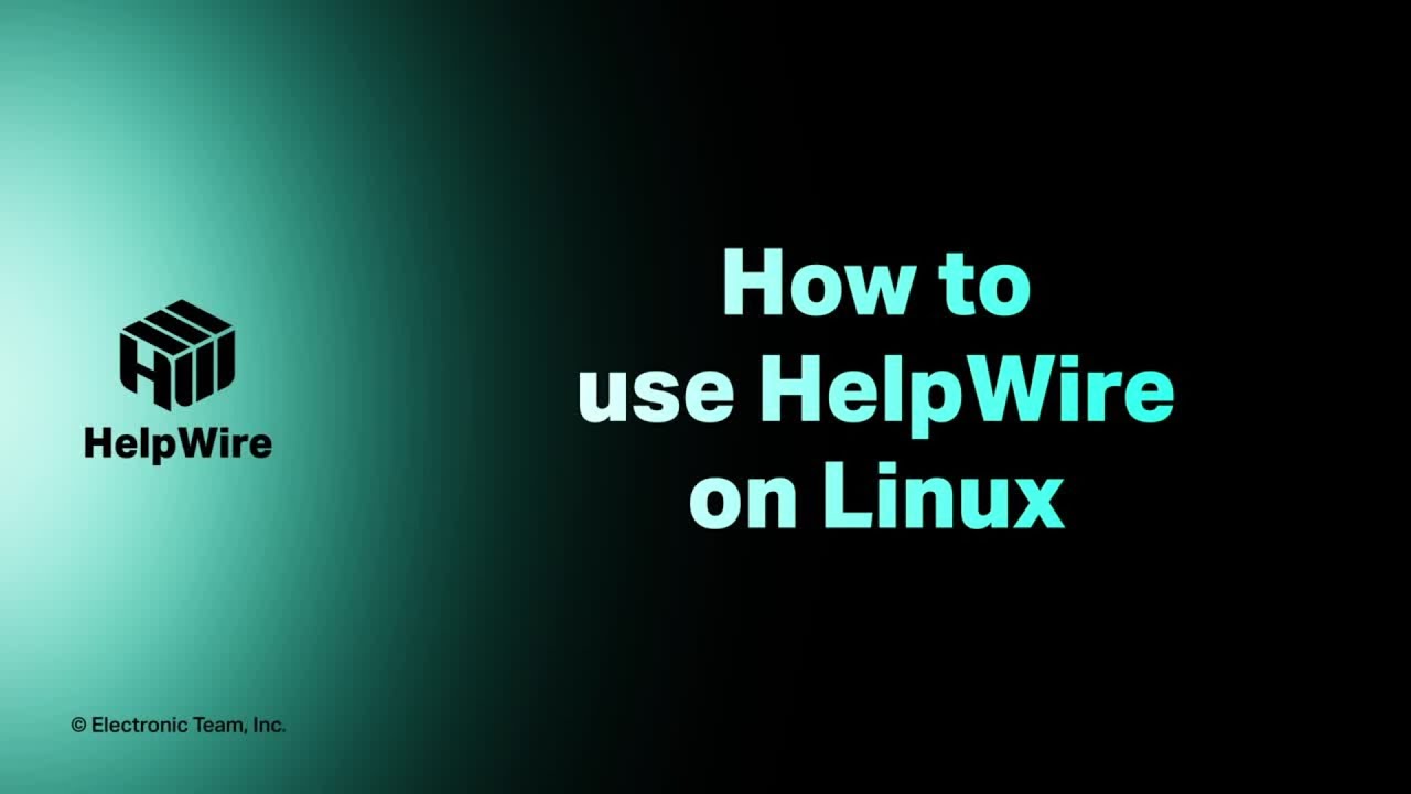 How to use HelpWire on Linux - YouTube