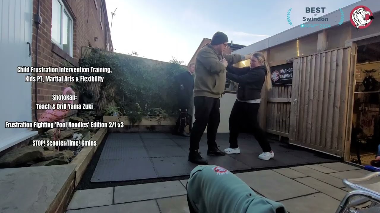 Shotokan: Teach & Drill Yama Zuki & Frustration Fighting 'Pool Noodles' Edition 2/1 x3