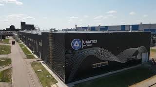 Роспись фасада завода Umatex Росатом г. Елабуга от Art4wall