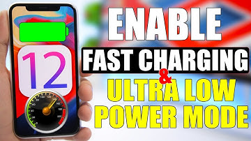 Enable FAST Charging & ULTRA Low Power Mode On iOS 12 !