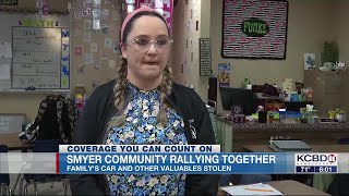 Smyer community rallying around local family after car, valuables were stolen