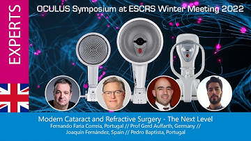 Modern Cataract and Refractive Surgery – The next level Pentacam® AXL Wave, K5M and Corvis® ST