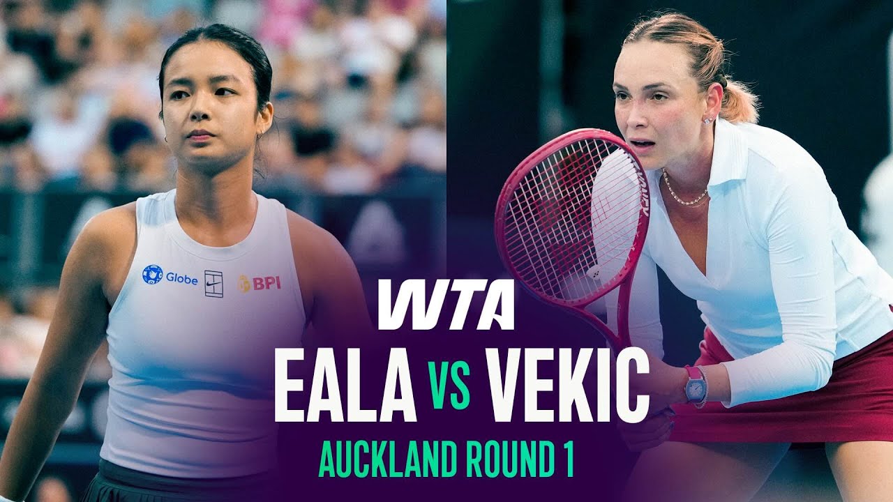 Alex Eala completes EPIC comeback against Vekic | 2026 Auckland Round 1 | WTA Match Highlights