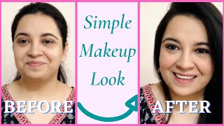 Simple Makeup Look | Everyday Makeup Look | No Foundation Makeup Look