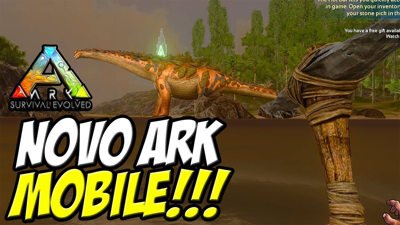 NOVO ARK SURVIVAL EVOLVED MOBILE JOGANDO ARK NO CELULAR YouTube