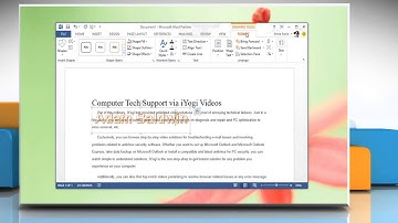 How to move a WordArt Object in front of and behind text in Microsoft® Word 2013 on a Windows® 8 PC