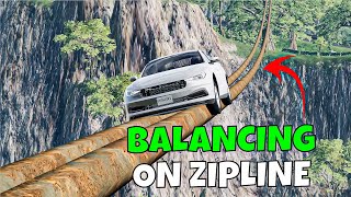 Cargo Zipline - Downhill Slide | BeamNG Drive