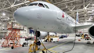 Airbus A320 gear swings DFW