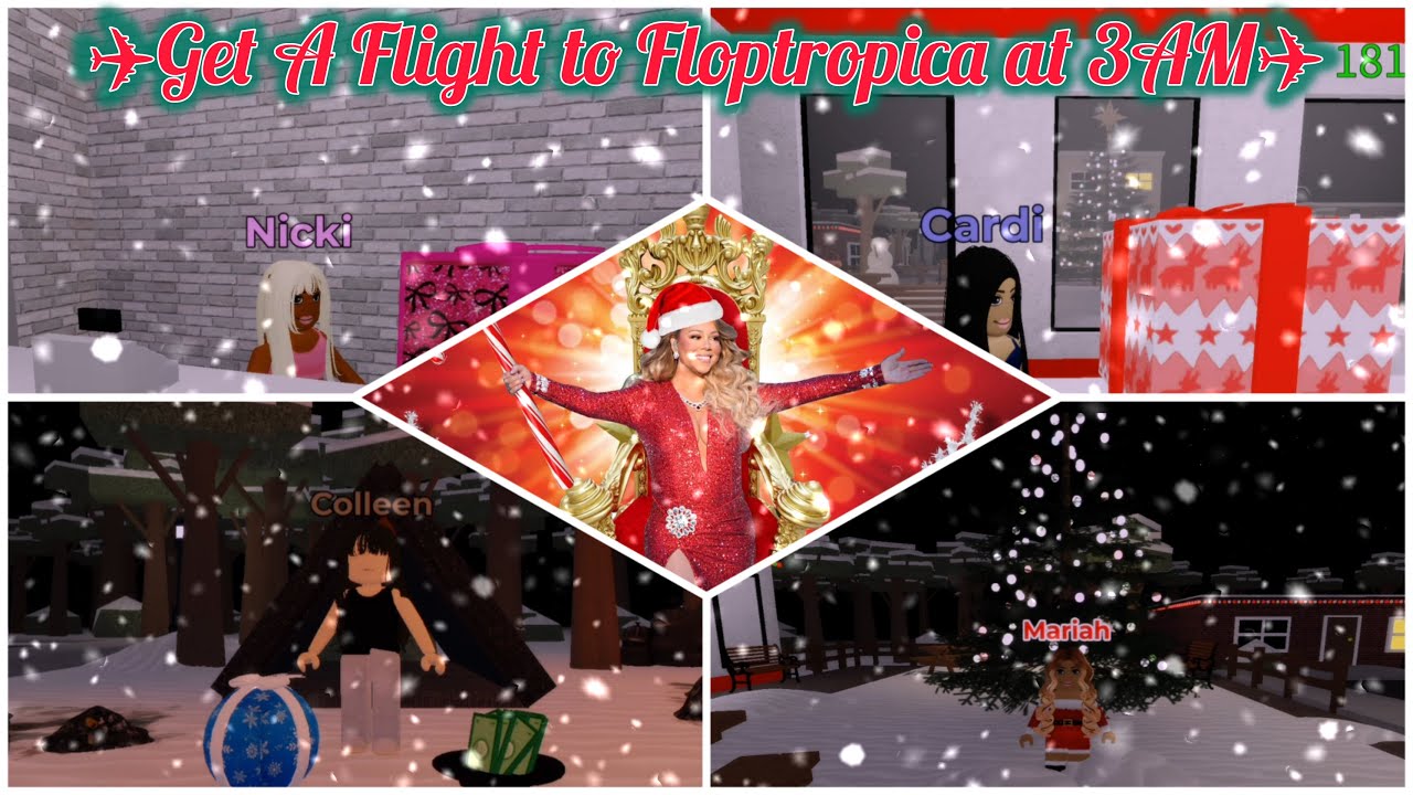Get A Flight To Floptropica At 3AM All New Endings ROBLOX Roblox 