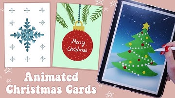 How to make Animated Christmas Cards! Procreate Animation Tutorial for Beginners