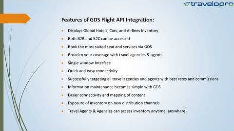 GDS Flight API Integration | Travelopro