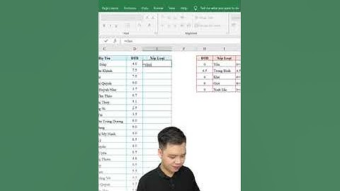 Cách sử dụng hàm Vlookup  trong excel #excel  #windows  #tinhocvanphong  #words