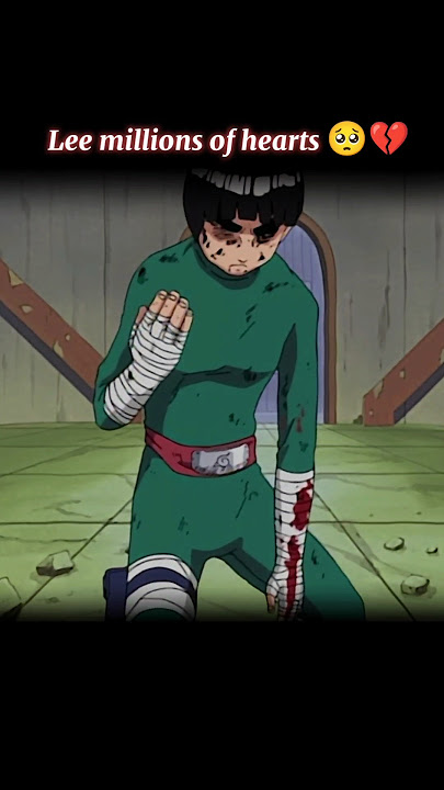 [ Never give up 😱 💀 ]  Rock Lee vs Gaara fight #shorts #anime #naruto #sonyyay