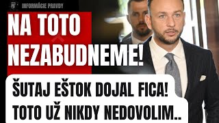 Šutaj Eštok dojal Fica! Toto už nikdy nedovolím #politika #slovensko #fico #smersd