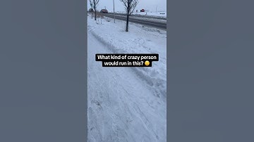 How do runners run in the snow during winter!? 😳 #running