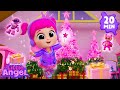 Santa’s Little Helper! 🎅💗 A Pink Christmas! | Little Angel Kids Songs &amp; Nursery Rhymes