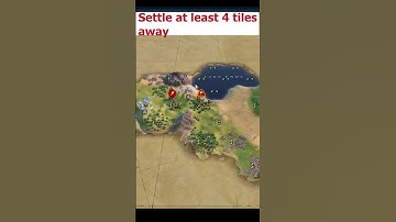 How Far Apart Should You Cities Be In Civilization 6? #shorts