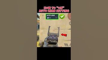 ✅How To ON Auto Lean settings in Codm💯CODM BR Pro Settings🔥Codmobile #shorts #codmbr #codmiphone
