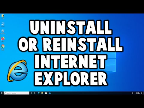 How to Uninstall or Reinstall Internet Explorer in Windows 10