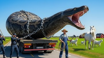 Heroic Rescue Saves Pregnant Horse from Giant Python 🐍