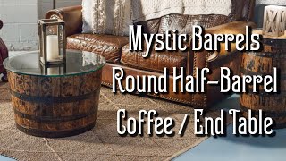 Mystic Barrels Round Half-Barrel Coffee / End Tables