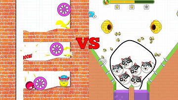 Draw to Smash: Logic Puzzle VS Save The Doge ✪ New Gameplay Update 2025