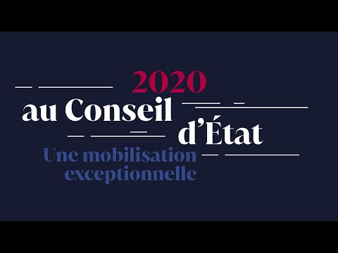 2020 au Conseil d’État