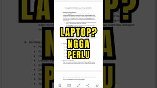 Gak Perlu Laptop! Ngetik Word Cuma Pakai HP!