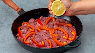 柔らかい牛肉が欲しい場合は、レモンを添えてフライパンで調理してください!