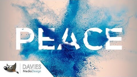 GIMP Tutorial - Powder Blast Text Effect