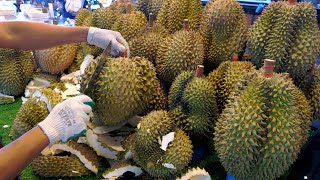 Tidak mudah dilihat! JackFruit, Pemotongan Buah Durian Yang Menakjubkan | Makanan Jalanan Thailand