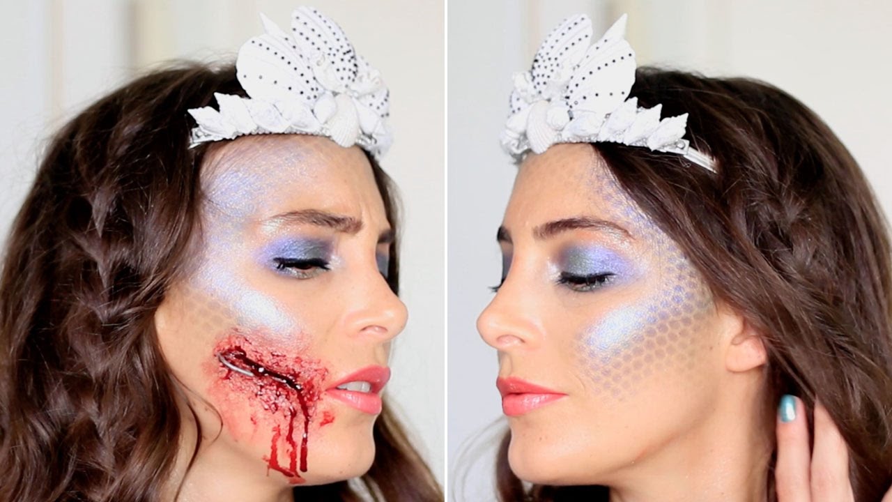 Tuto Maquillage Halloween Sirène ⎢ Hameçon - Youtube