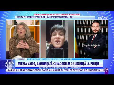 Amenințări cu moartea la adresa Mirelei Vaida! | Acces Direct | Antena Stars