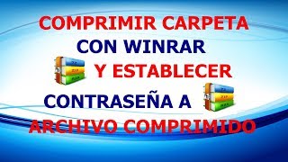 Comprimir carpeta con winrar y descomprimir | poner contraseña a archivo comprimido