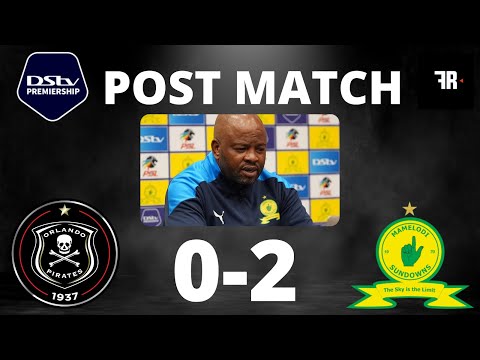 Mamelodi Sundowns head coach Manqoba Mngqithi pleased with the 3 points against Orlando Pirates