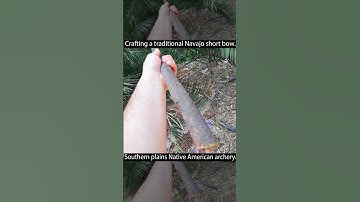 Crafting a traditional Navajo short bow by using Jacaranda tree wood.