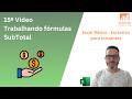 Excel Básico para Iniciantes — Trabalhando com a Função SUBTOTAL no Excel