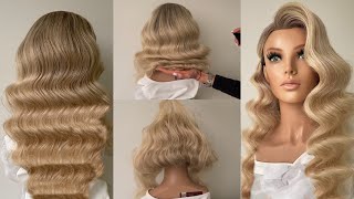 : All secrets of Hollywood waves. Perfect hairstyle tutorial!