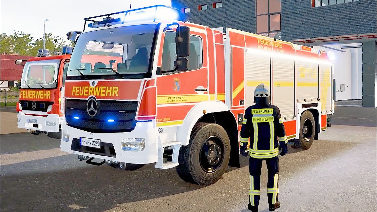 Đào Tạo Lính Cứu Hỏa Đức Thực Sự__ emergency 112 school = The Fire Fighting simulator