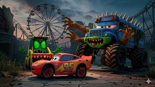 Big & Small vs Epic Escape Sunny McQueen GIANT Bus & Bulldozer Eater Cars Epic Escape | BeamNG.drive