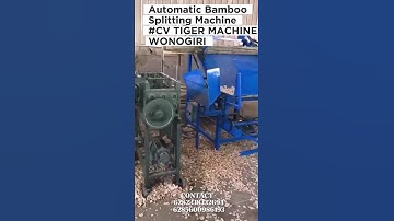 Automatic Bamboo Splitting Machine #youtubeshorts #machine #auto #fyp