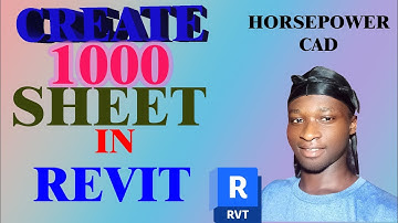 Revit tutorial: Creating 1,000 Sheet at once in #revit #revittutorial   @horsepowercad