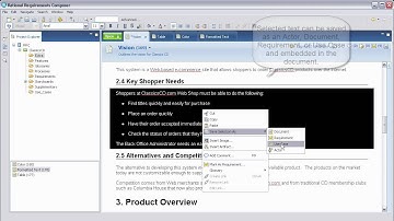 RRC 2.0: New Features for Documents in Rational Requirements Composer 2.0