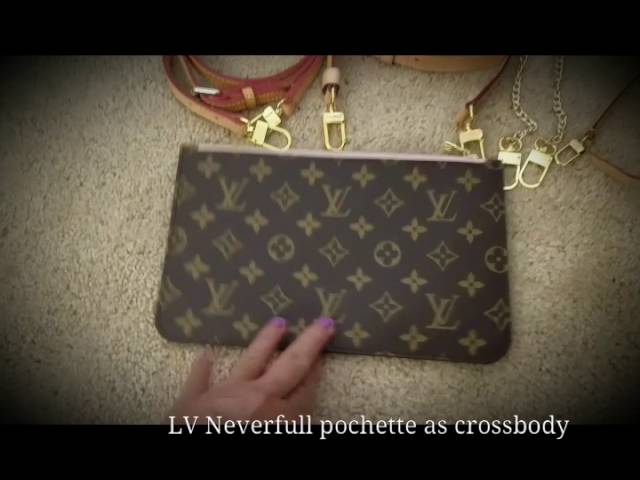 How to turn the Louis Vuitton Neverfull MM into a crossbody bag