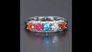 Five Stone Christopher Michael Mothers Ring