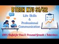 KTU B Tech S1/S2 Life Skills & Professional Communication - 100% Pass & Useful for Interviews💯