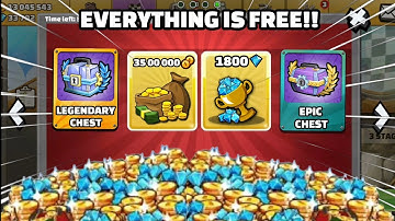 EVERYTHING IS FREE!! 🤩 BIGGEST GIFT FREE COINS & GEMS!! 🤑 - Hill Climb Racing 2